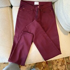 Maroon jeans